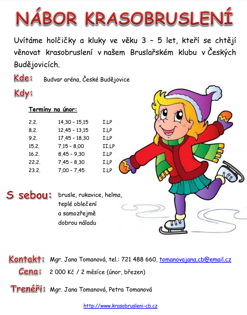 Nábor krasobruslení únor