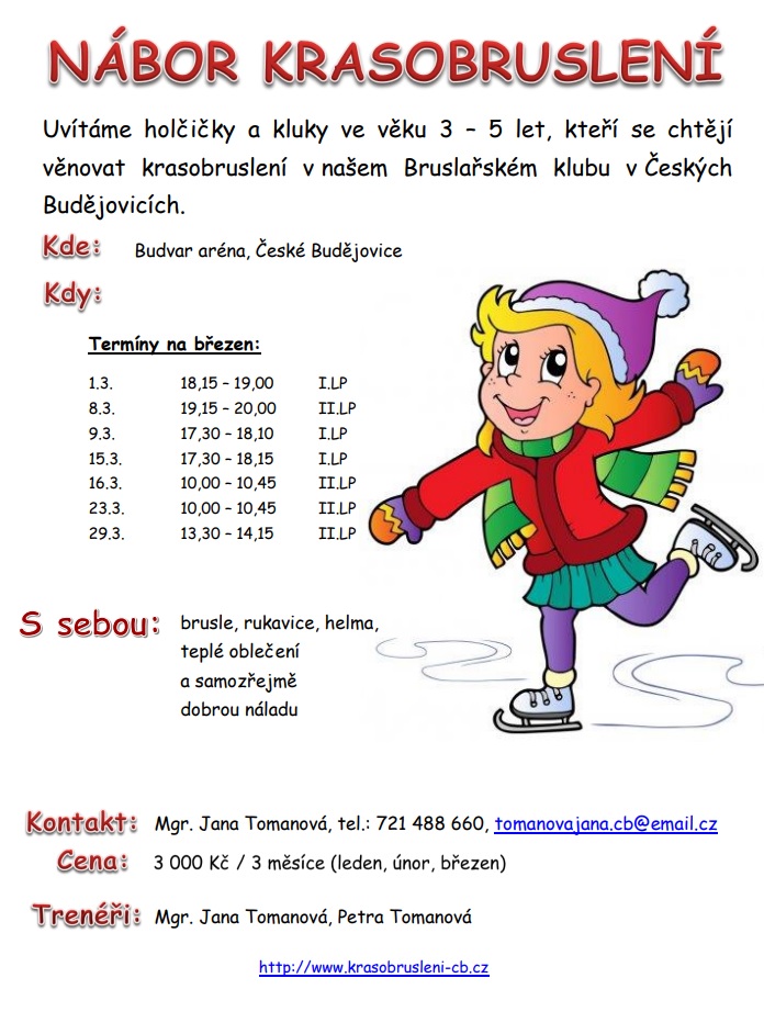 Nábor krasobruslení březen