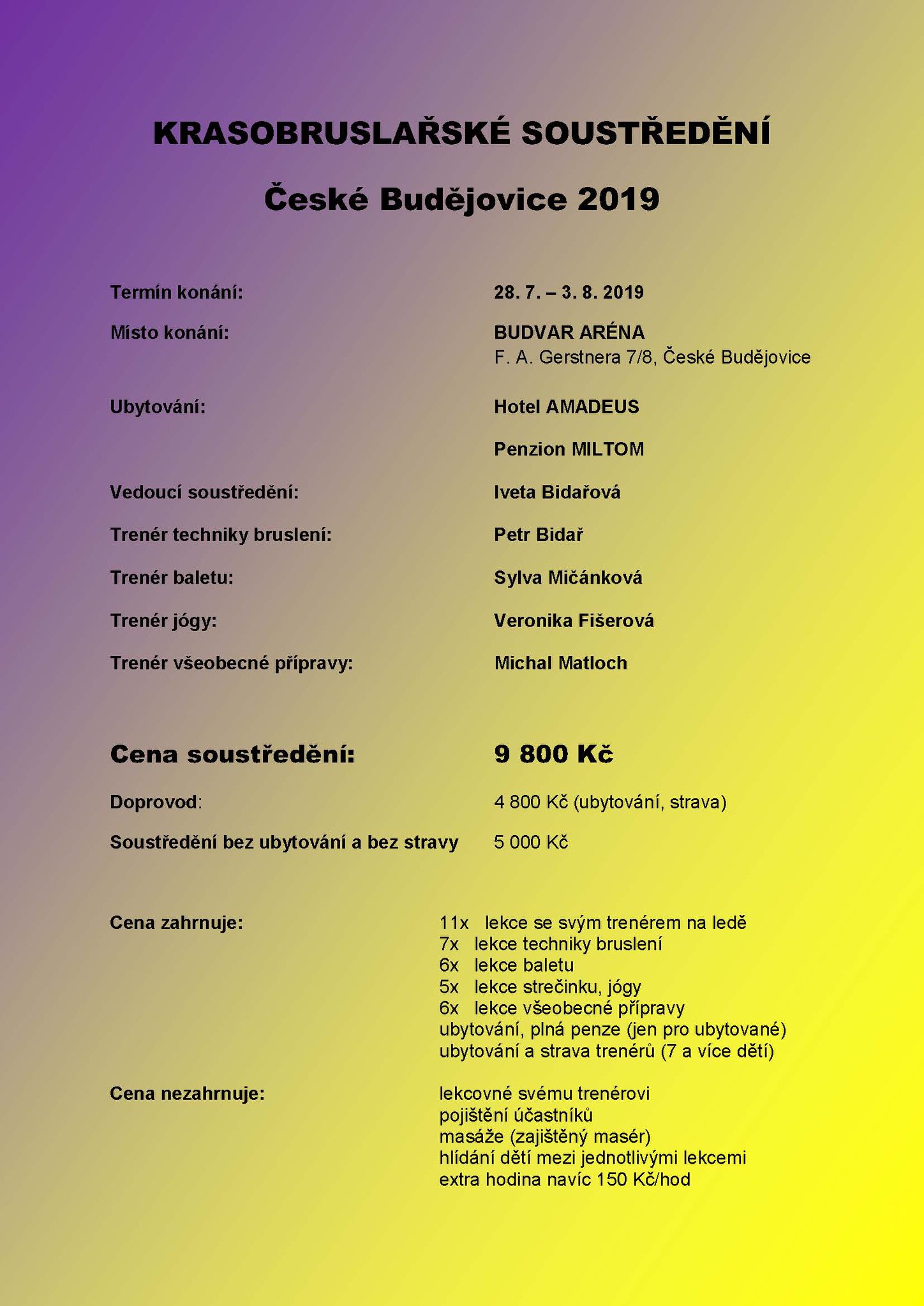 Krasobruslařské soustředění
